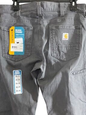 Carhartt Rigby Pants Relaxed Straight 30x30 Gray Work Jeans Pants Dungaree New